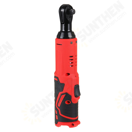 18V 45NM Cordless Eletctric Ratchet Wrench 3/8 Inch Li-ion Battery Powered Right Angle Wrench With 2Pcs Sockets 2 Batteries With LED Light 18V 45NM Cordless Eletctric Ratchet Wrench 3/8 Inch Li-ion Battery Powered Right Angle Wrench With 2Pcs Sockets 2 Batteries With LED Light