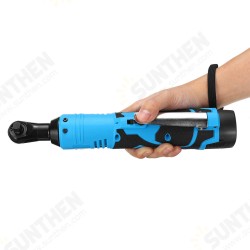 18V 60N.m 3/8 Inch Cordless Electric Wrench Power 90 Degree Right Angle Wrench Ratchet Wrench Tool Battery Charger Kit 18V 60N.m 3/8 Inch Cordless Electric Wrench Power 90 Degree Right Angle Wrench Ratchet Wrench Tool Battery Charger Kit