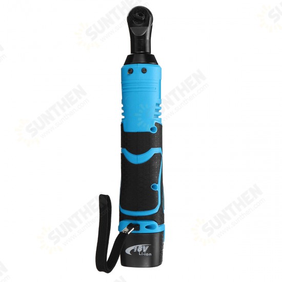 18V 60N.m 3/8 Inch Cordless Electric Wrench Power 90 Degree Right Angle Wrench Ratchet Wrench Tool Battery Charger Kit 18V 60N.m 3/8 Inch Cordless Electric Wrench Power 90 Degree Right Angle Wrench Ratchet Wrench Tool Battery Charger Kit