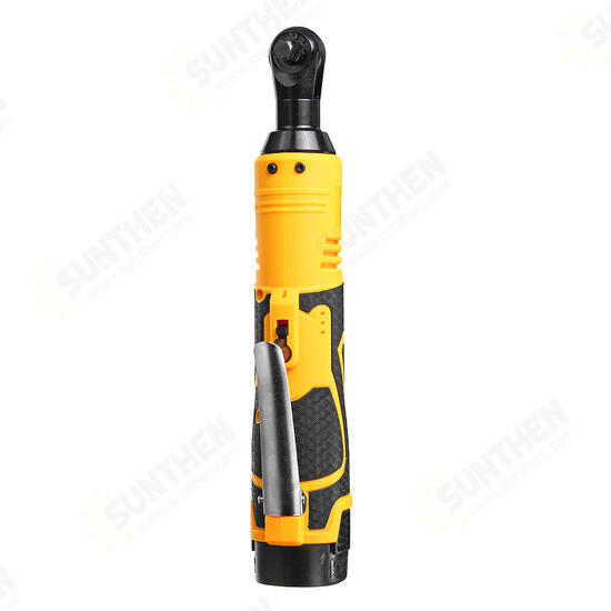 18V Power Cordless Ratchet Wrench Li-ion Electric Wrench 4200mah Max. Torque 65 Compact Size Battery and Charger