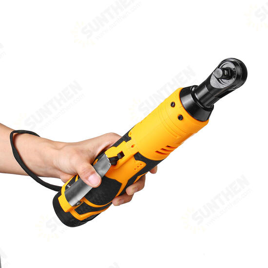 18V Power Cordless Ratchet Wrench Li-ion Electric Wrench 4200mah Max. Torque 65 Compact Size Battery and Charger