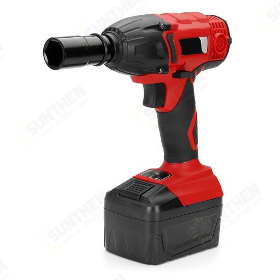 198VF 400Nm High Torque Cordless Electric Wrench W/ 1 or 2 Li-Ion Battery 1 Charger