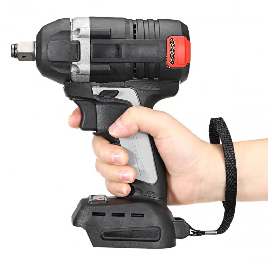 2 in 1 800N.m. Brushless Cordless Electric 1/2inchWrench 1/4inchScrewdriver Drill for Makita 18V Battery