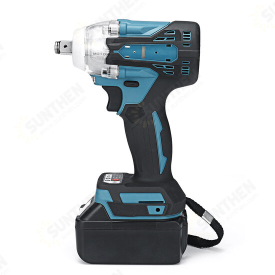 2 in1 18V 800N.m Electric Wrench Screwdriver Brushless Cordless Electric 1/2inchWrench 1/4inchScrewdriver W/ 2 Batteries