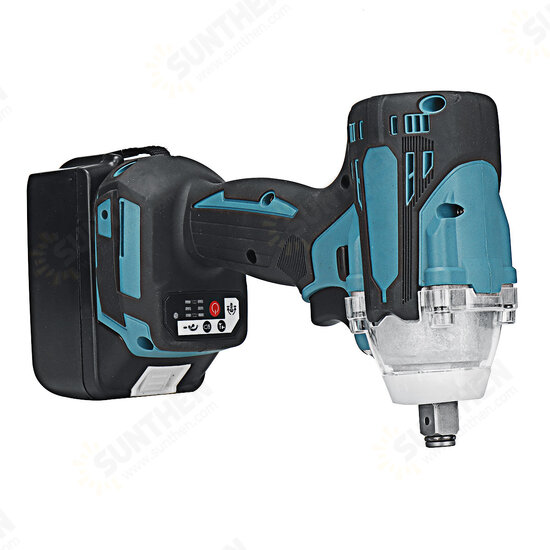 2 in1 18V 800N.m Electric Wrench Screwdriver Brushless Cordless Electric 1/2inchWrench 1/4inchScrewdriver W/ 2 Batteries