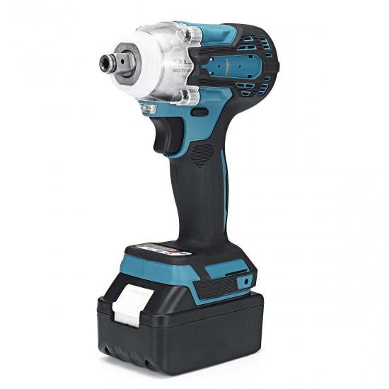 2 in1 18V 800N.m Electric Wrench Screwdriver Brushless Cordless Electric 1/2inchWrench 1/4inchScrewdriver W/ 2 Batteries