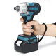 2 in1 18V 800N.m Electric Wrench Screwdriver Brushless Cordless Electric 1/2inchWrench 1/4inchScrewdriver W/ 2 Batteries