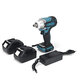 2 in1 18V 800N.m Electric Wrench Screwdriver Brushless Cordless Electric 1/2inchWrench 1/4inchScrewdriver W/ 2 Batteries