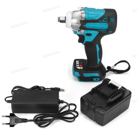 2 in1 18V 800N.m. Li-Ion Brushless Cordless Electric 1/2inch Wrench 1/4inch Screwdriver Drill