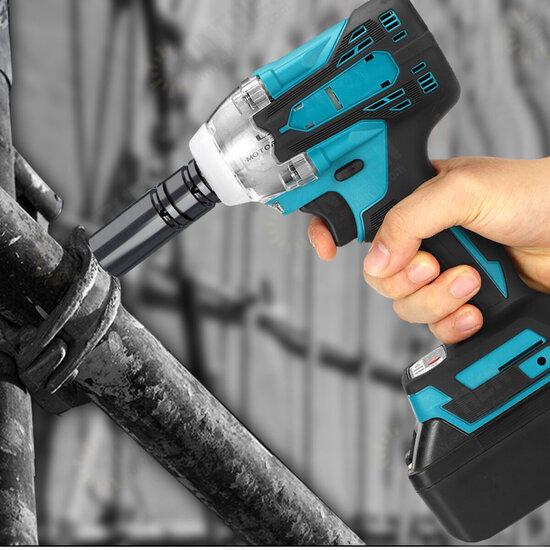 2 in1 18V 800N.m. Li-Ion Brushless Cordless Electric 1/2inch Wrench 1/4inch Screwdriver Drill