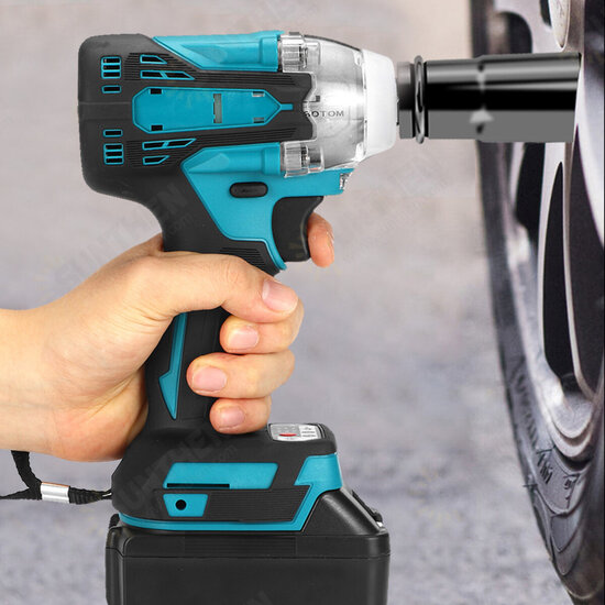 2 in1 18V 800N.m. Li-Ion Brushless Cordless Electric 1/2inch Wrench 1/4inch Screwdriver Drill