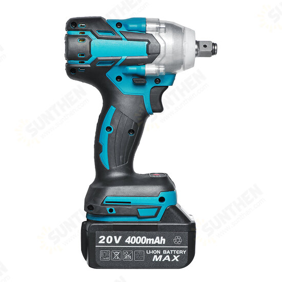 20V 4000mAh Brushless Electric Impact Wrench Cordless 1/2inch Socket Tool For Makita Battery