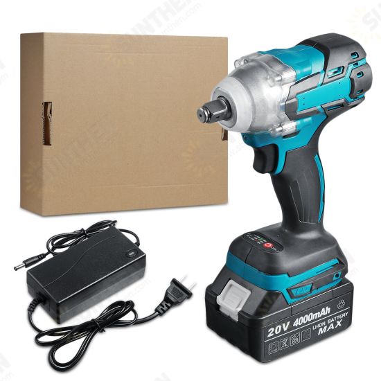 20V 4000mAh Brushless Electric Impact Wrench Cordless 1/2inch Socket Tool For Makita Battery