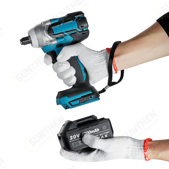 20V 4000mAh Brushless Electric Impact Wrench Cordless 1/2inch Socket Tool For Makita Battery