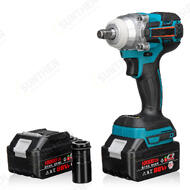 21V 330Nm 10000mAh Lithium Electric Impact Wrench Cordless with 2 Batteries