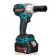 21V 330Nm 10000mAh Lithium Electric Impact Wrench Cordless with 2 Batteries