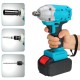 21V 520N.m Electric Cordless Impact Wrench 1/2inch Brushless Driver Drill W/ 1/2pcs Battery & 5pcs Sockets Also Adapted To Makita Battery
