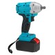 21V 520N.m Electric Cordless Impact Wrench 1/2inch Brushless Driver Drill W/ 1/2pcs Battery & 5pcs Sockets Also Adapted To Makita Battery