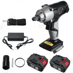 258VF Cordless Brushless Electric Impact Wrench Rechargeable Wrench Screwdriver Power Tool W/ 1/2pcs Battery 258VF Cordless Brushless Electric Impact Wrench Rechargeable Wrench Screwdriver Power Tool W/ 1/2pcs Battery