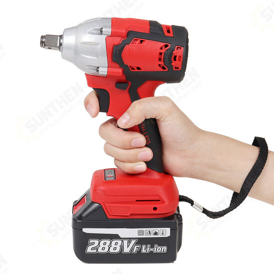 288VF Adjustable Speed Brushless Wrench Cordless Li-ion Battery Electrc Wrench With LED Light