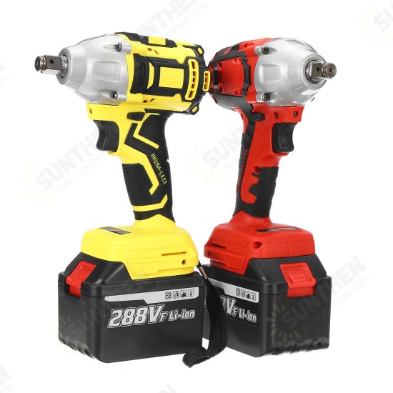 288VF Brushless Cordless Electric Wrench 520N.m 0-3000RPM Power Tool W/ 1pc Battery