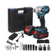 3-IN-1 Brushless Impact Wrench Kit W/ 2PCS Battery 1/4inch Screwdriver Drill LED Light