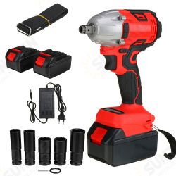 330NM 3000RPM Electric Cordless Brushless Impact Wrench W/ 1 or 2pcs Battery & 5pcs Sockets 330NM 3000RPM Electric Cordless Brushless Impact Wrench W/ 1 or 2pcs Battery & 5pcs Sockets