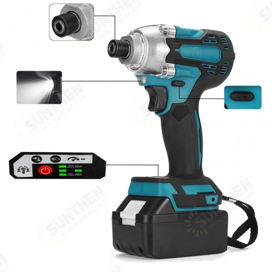 350N.M 18V Brushless Cordless Electric Impact Wrench Driver Screwdriver Power Tools W/ None/1/2 Battery For Makita