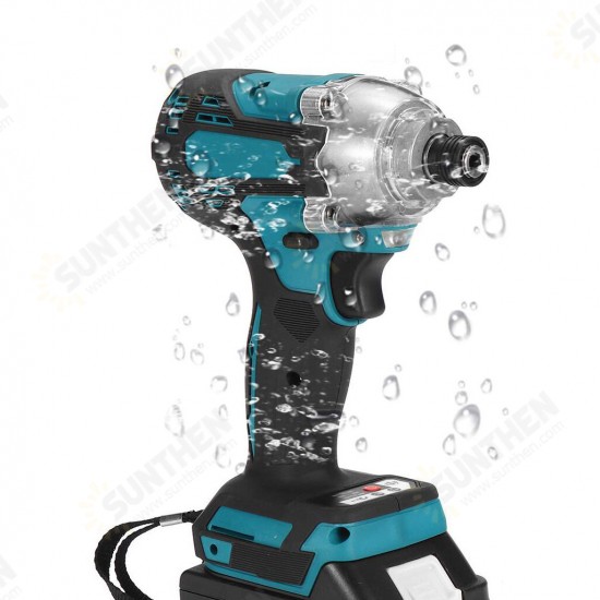 350N.M 18V Brushless Cordless Electric Impact Wrench Driver Screwdriver Power Tools W/ None/1/2 Battery For Makita