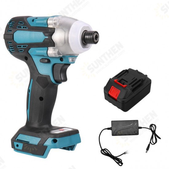 350N.M 18V Brushless Cordless Electric Impact Wrench Driver Screwdriver Power Tools W/ None/1/2 Battery For Makita