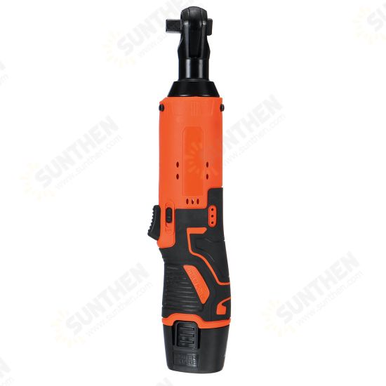 3/8inch 12V 65N.m Cordless Electric Right Ratchet Angle Wrench Tool W/ 2pcs Battery 3/8inch 12V 65N.m Cordless Electric Right Ratchet Angle Wrench Tool W/ 2pcs Battery