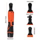 3/8inch 12V 65N.m Cordless Electric Right Ratchet Angle Wrench Tool W/ 2pcs Battery 3/8inch 12V 65N.m Cordless Electric Right Ratchet Angle Wrench Tool W/ 2pcs Battery