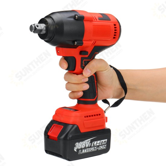 388VF 1200N.M Brushless Electric Impact Wrench Driver Screwdriver W/ None/1/2 Battery Also For Makita 18V Battery