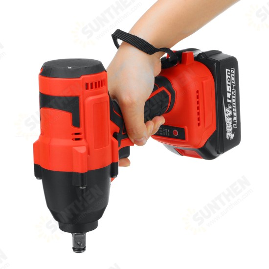 388VF 1200N.M Brushless Electric Impact Wrench Driver Screwdriver W/ None/1/2 Battery Also For Makita 18V Battery