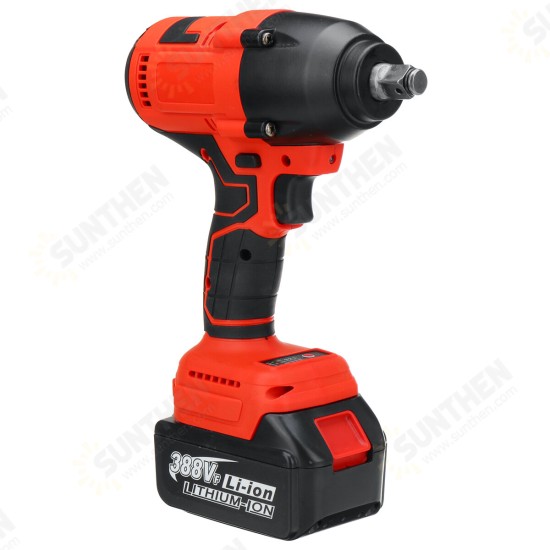 388VF 1200N.M Brushless Electric Impact Wrench Driver Screwdriver W/ None/1/2 Battery Also For Makita 18V Battery