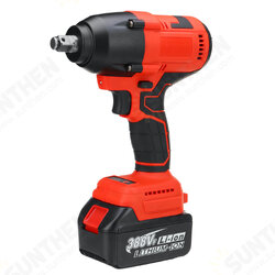 388VF 1200N.M Brushless Electric Impact Wrench Driver Screwdriver W/ None/1/2 Battery Also For Makita 18V Battery 388VF 1200N.M Brushless Electric Impact Wrench Driver Screwdriver W/ None/1/2 Battery Also For Makita 18V Battery
