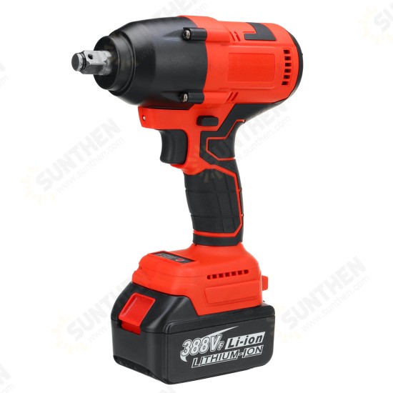 388VF 1200N.M Brushless Electric Impact Wrench Driver Screwdriver W/ None/1/2 Battery Also For Makita 18V Battery