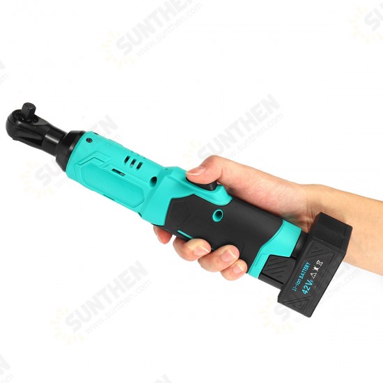 4000mAh 280RPM Electric Wrench 3/8inch Cordless Ratchet 42V Rechargeable 90N.m Right Angle Wrench