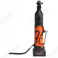 42V 100Nm Cordless Electric Wrench 3/8 Ratchet Wrench Set Angle Drill Screwdriver LED Light 42V 100Nm Cordless Electric Wrench 3/8 Ratchet Wrench Set Angle Drill Screwdriver LED Light