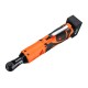 42V 90Nm LED Cordless Electric Ratchet Wrench 3/8 Inch Chuck Right Angle Wrench W/ 2Pcs Battery Kit