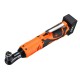42V 90Nm LED Cordless Electric Ratchet Wrench 3/8 Inch Chuck Right Angle Wrench W/ 2Pcs Battery Kit