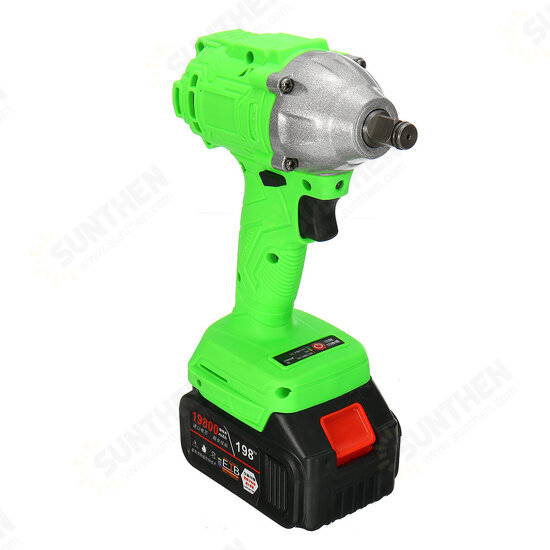 520Nm 198TV 19800mAh Electric Cordless Impact Wrench Driver Tool 1/2inch Ratchet Drive Sockets