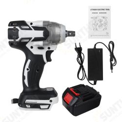 520N.m Brushless Cordless Electric Impact Wrench Screwdriver Power Tools w/ 1/2pcs Battery