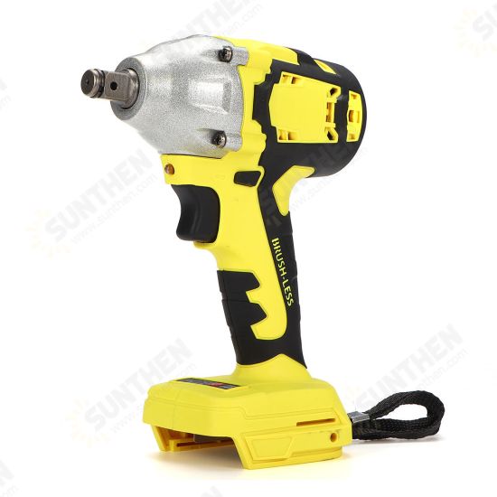 580Nm 4000rpm LED Cordless Motor Electric Brushless Impact Wrench for DIY General Building Engineering Car Repairing