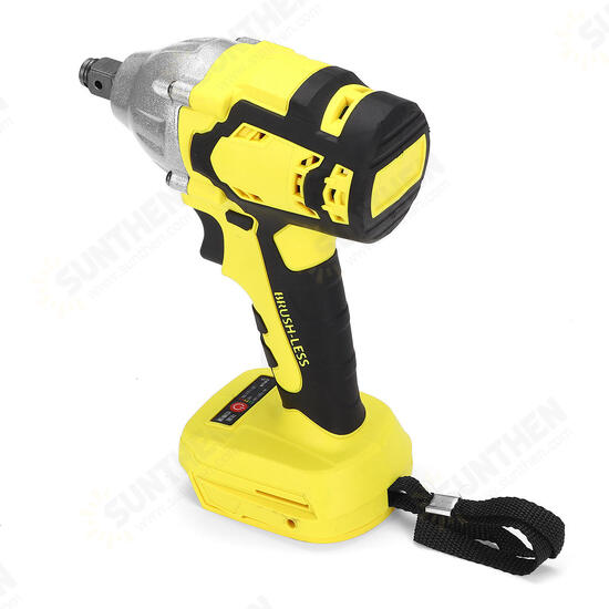 580Nm 4000rpm LED Cordless Motor Electric Brushless Impact Wrench for DIY General Building Engineering Car Repairing