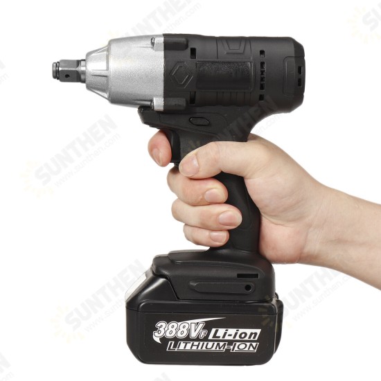 588N.M 1/2inch LED Cordless Electric Impact Wrench Drivers Tool W/ None/1/2 Battery Also For Makita 18V Battery