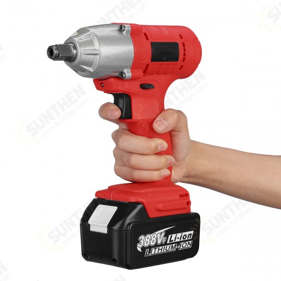 588N.m 388VF Electric Impact Wrench Driver Rechargeable 1/2inch Square Power Tools w/ None/1/2 Battery Also For Makita 18V Battery 588N.m 388VF Electric Impact Wrench Driver Rechargeable 1/2inch Square Power Tools w/ None/1/2 Battery Also For Makita 18V Battery