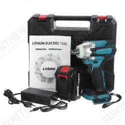 588VF 480N.m Brushless Cordless Electric Wrench Li-Ion Battery Wrench Power Tool W/1/2 Battery & Storage Case For Shelves/Maintenance/Woodworking 588VF 480N.m Brushless Cordless Electric Wrench Li-Ion Battery Wrench Power Tool W/1/2 Battery & Storage Case For Shelves/Maintenance/Woodworking