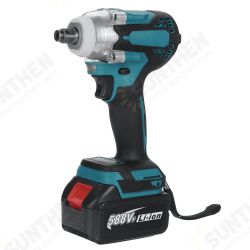 588VF 480N.m Brushless Cordless Electric Wrench Li-Ion Battery Wrench Power Tool W/1/2 Battery & Storage Case For Shelves/Maintenance/Woodworking 588VF 480N.m Brushless Cordless Electric Wrench Li-Ion Battery Wrench Power Tool W/1/2 Battery & Storage Case For Shelves/Maintenance/Woodworking