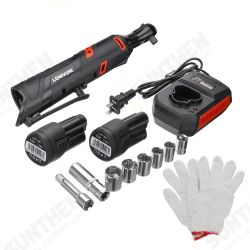 60NM Cordless Electric Ratchet Wrench Set with 12V Lithium-Ion Battery and Charger 90 Degree Right Angle Special Truss Wrench 3/8 Inch 60NM Cordless Electric Ratchet Wrench Set with 12V Lithium-Ion Battery and Charger 90 Degree Right Angle Special Truss Wrench 3/8 Inch